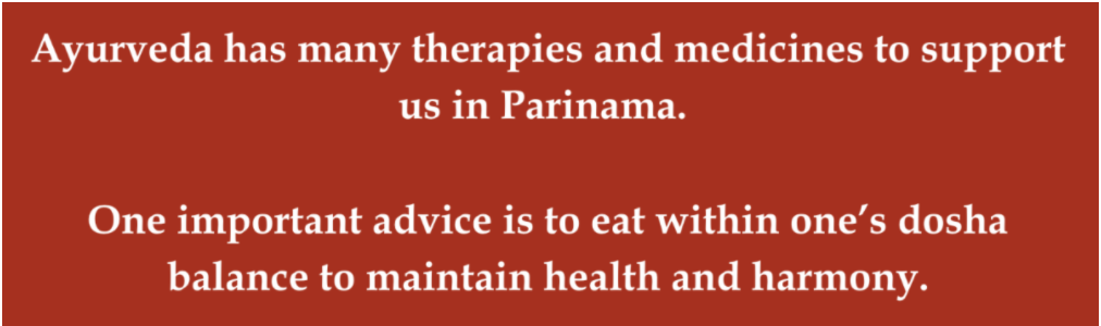 Ayurveda Therapy To Support In Parinama